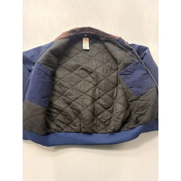 Carhartt J14 MDT Blue Men's L Y2K 2000s Work Jacket Faded Distressed Santa Fe - Picture 4 of 9
